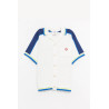 CASABLANCA WHITE BLUE CROCHET SHIRT